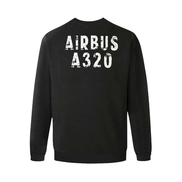 AIRBUS 320 MEN'S OVERSIZED FLEECE CREW SWEATSHIRT - PILOTSX